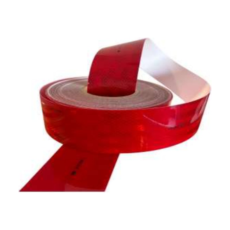 Banda reflectiva roja 7,5 cm x 45,7 m